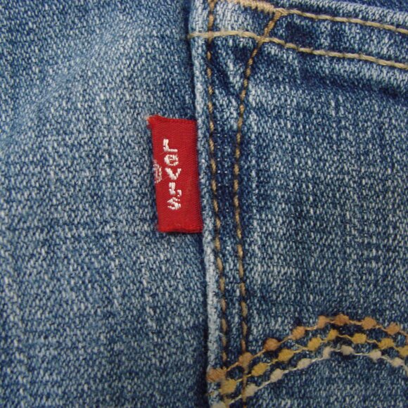 Levi's 515 Capri Jeans Cropped High Waist Cuffed Medium Wash Size 10 Petite 10P - Picture 13 of 13